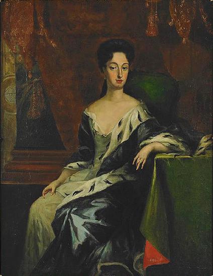 david von krafft Portrait of Princess Hedvig Sofia of Sweden, Duchess of Holstein-Gottorp Germany oil painting art